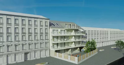 Grundstück für 13 Wohneinheiten mit Baugenehmigung +++ ca. 944 m² Wfl. - C6 (20095)