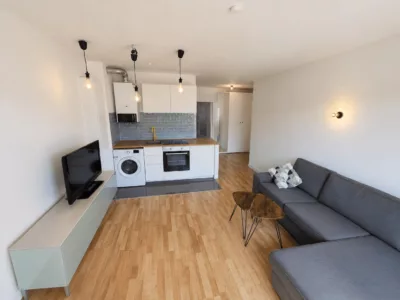 Offen, modern und urban wohnen – stilvolle 2-Zimmer-Wohnung mit Balkon in Düsseldorf-Flingern - Wohnung Düsseldorf mit KI bearbeitet, 18_28_31 (19525)